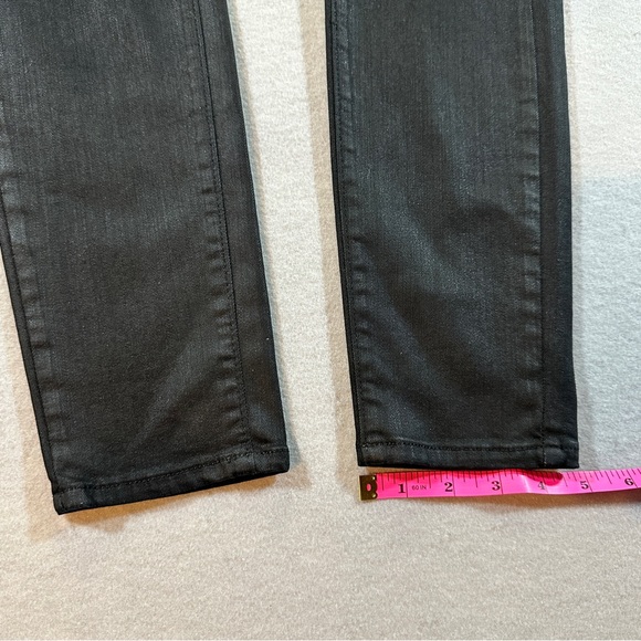 Paige Denim Verdugo Ankle Jeans Women’s Sise 27 Coated Black Silk Lyocell - Picture 4 of 13